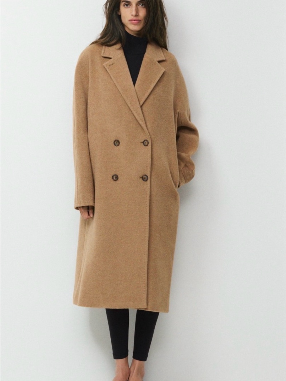 Aritzia the slouch coat (re)camel wool